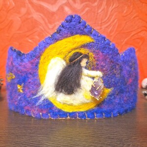 Handmade Felted Birthday Crown Gift | Waldorf Inspired Wool Crown