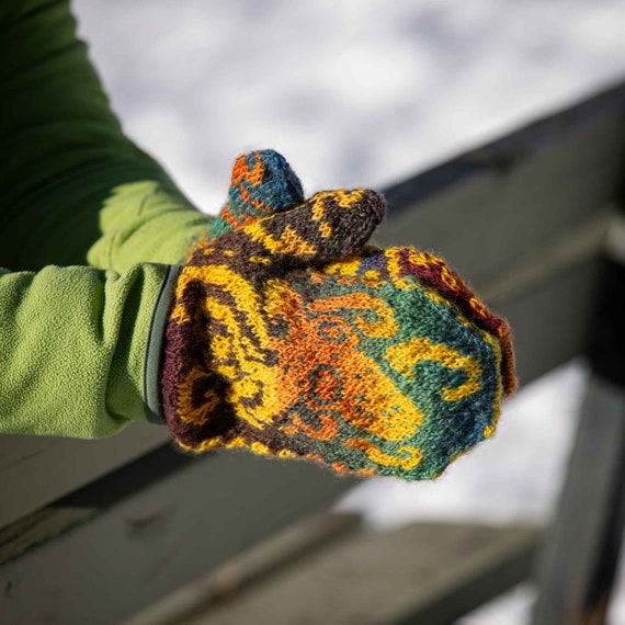 Kraken Octopus Knit Mitten Pattern: Fair Isle Style (PDF Pattern