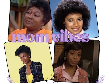 Retro 90’s Mom Vibes PNG File, Sitcom moms png, Funny Mom, Mom Life PNG, Black Moms png, Digital File