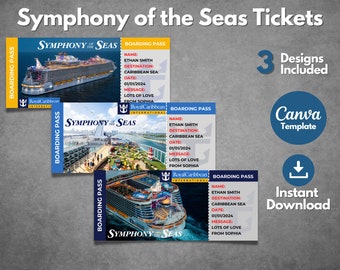 Bilet na rejs Royal Caribbean Symphony of the Seas, niespodziewana prezentacja rejsu (do pobrania w wersji cyfrowej)