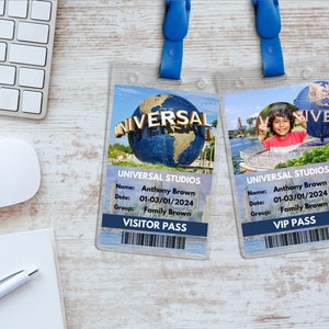 Editable Universal Studios ID Badges Template, Printable Universal ...