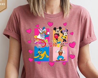 Mickey And Friends Shirts, Mickey And Friends Minnie Donald Daisy Goofy Pluto Shirt, Disneyland Shirt, Disneyworld Shirt,Disneyland Love Tee