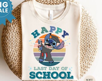 Stitch Last Day Of School Shirt, End Of The School Stitch Shirt, Disney Last Day of School, Teacher Shirt, Last Day Of School Gift Shirt