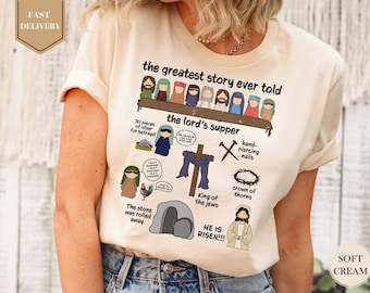 The Greatest Story Ever Told Shirt, Christian Easter Shirt, Easter Gift For Christian, He is Risen, True Story Shirt, Easter Bible Shirt