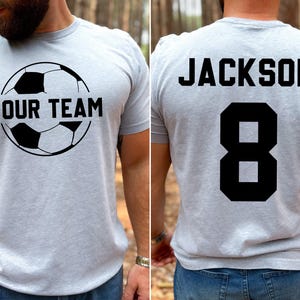 Customized Soccer Shirt, Your Name Soccer Shirt, Football Shirt, Soccer Shirt, Game Day Shirt, Soccer Season Shirt, Soccer Graphic Shirt