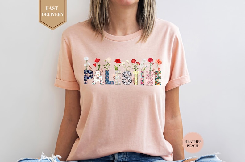 Free Gaza Palestine Shirt, Free Palestine Shirt, Flower Palestine Shirt, Stand With Palestine Shirt, Palestine Flag Shirt, Floral Palestine