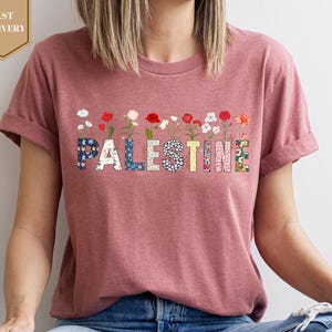 Free Gaza Palestine Shirt, Free Palestine Shirt, Flower Palestine Shirt, Stand With Palestine Shirt, Palestine Flag Shirt, Floral Palestine