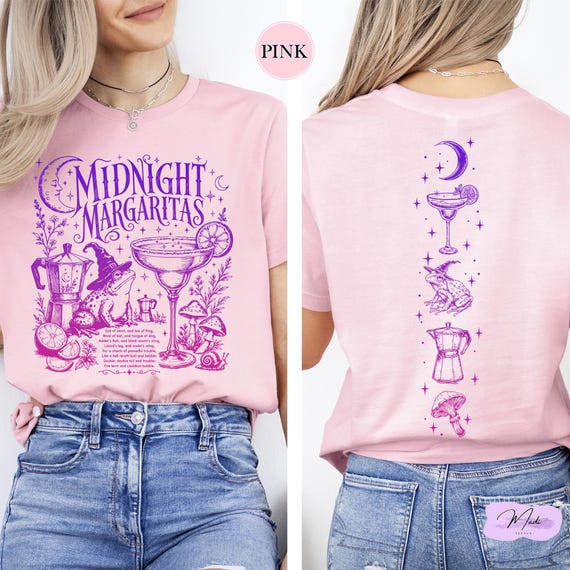Retro Midnight Margaritas Shirt, Practical Magic Tee, Retro Halloween Movie Shirt, Girls Tequila Shirt, Spooky Season Gift Tee