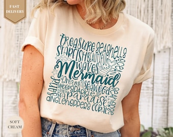 Mermaid Shirt, Girls Mermaid Shirt, Mermaid Mom Tee, Mermaid Things Shirt, Mermaid Lover Gift ,Cute Mermaid Tee, Mermaid Party, Gift For Her