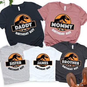 Jurassic Park Birthday Boy And Girl Shirt, Personalized Jurassic Park Family Birthday Shirt, Dinosaur Birthday Shirt, Custom Dinosaur Shirt
