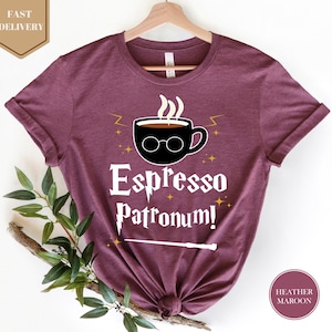a t - shirt with the words espresso patron written on it