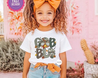 Thanksgiving Gobble Toddler Shirt, Cute Thanksgiving Turkey Shirt, Matching Thanksgiving Shirt, Thanksgiving Shirt, Kids Thanksgiving Shirt