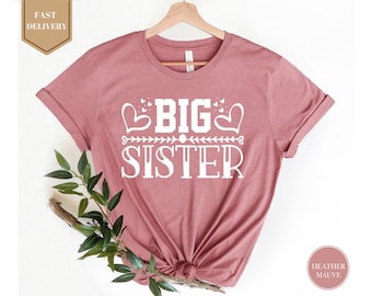 Cute Big Sis Shirt, Big Sister Shirt, Baby Announcement Shirt, Big Sister Shirts, Little Sister Shirt, Sister Shirts, Pregnancy Announcement