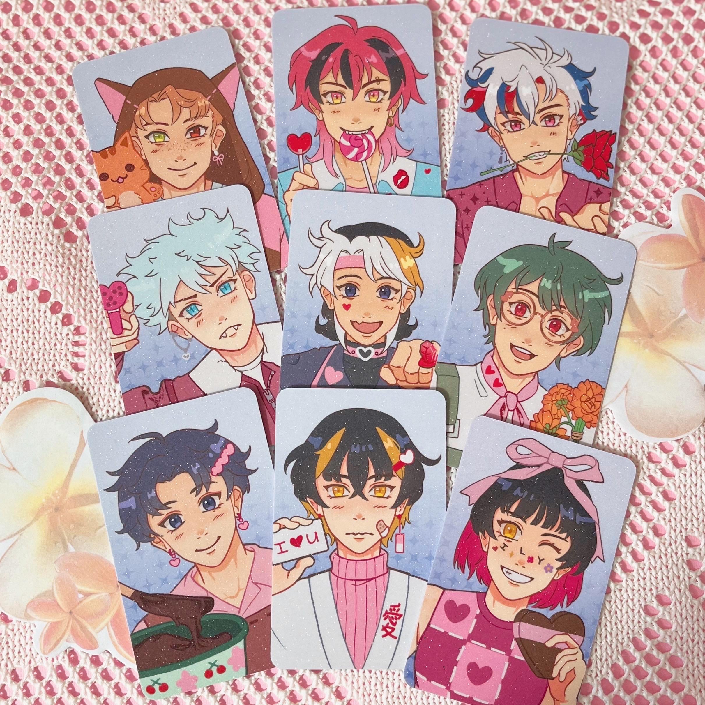 Roonbow OC “love Notes” Photocards | Double-sided & Glitter - Etsy