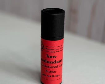 Bálsamo labial de cera de abejas, mantequilla labial, hecho a mano, artesanal, natural, tubo único / sin perfume