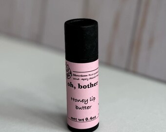 Bálsamo labial de cera de abejas, mantequilla labial, hecho a mano, artesanal, natural, tubo único / miel