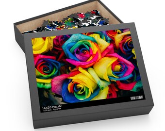 Rainbow Roses - Legpuzzel van 500 stukjes *Geweldig Moederdagcadeau*