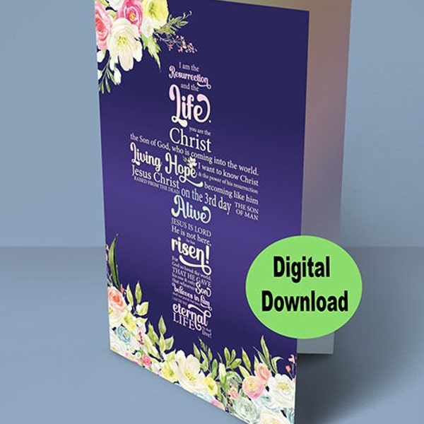 Easter Church Bulletin Cover - Etsy