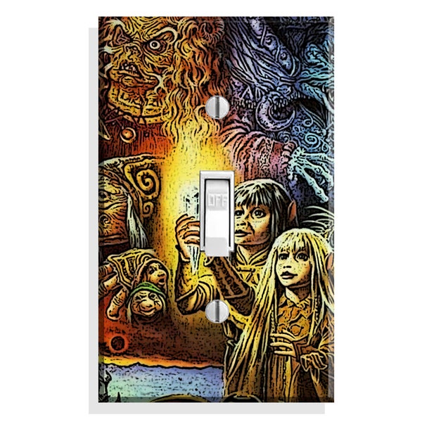 Single Toggle Decorative Horror Themed Light Switch Cover Plate Puppet Dark Fantasy Fairytale