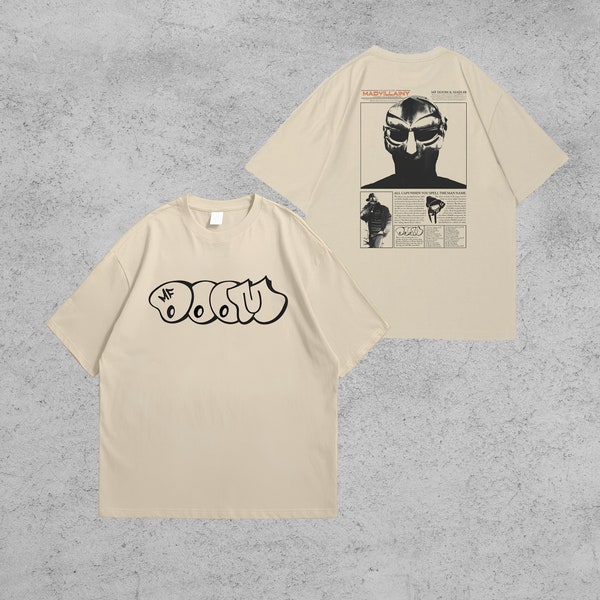 MF Doom Shirt | MF Doom Album Cover Shirt | Madvillain Metal Face T-Shirt | MF Doom Merch | Doomsday Tee | Mf Doom Vintage 90's Tee