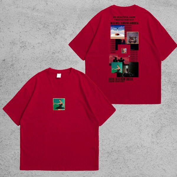 Kanye West My Beautiful Dark Twisted Fantasy Cover T-Shirt | Kanye West Shirt | Kanye West MerchDonda College Dropout MBDTF TLOP Hip Hop Tee