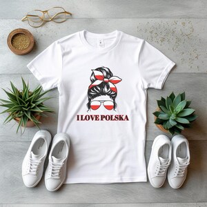 Camiseta de niña polaca. Me encanta la camiseta polaca. Regalo perfecto para tu amiga polaca. imagen 2