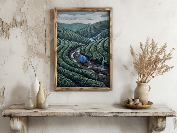 Tea Plantation Wall Art