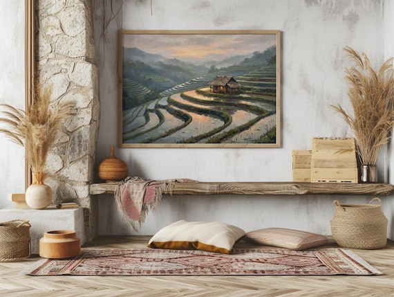 Rice Terrace Wall Art