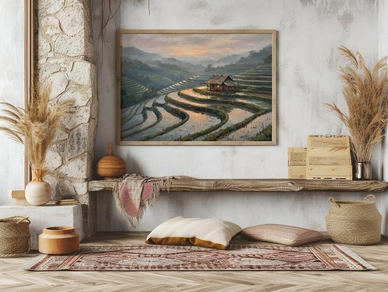 Rice Terrace Wall Art