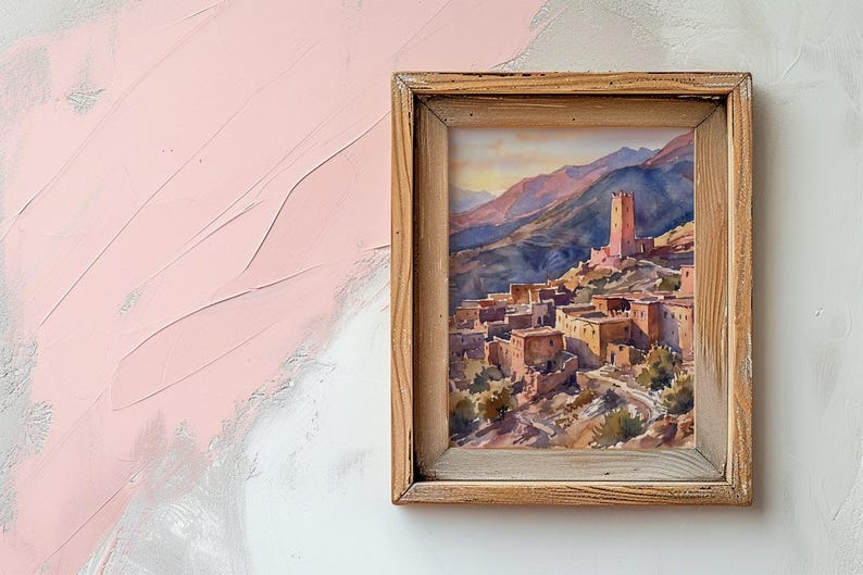 Atlas Mountain Village Print
