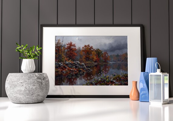 Autumn Lake Wall Art
