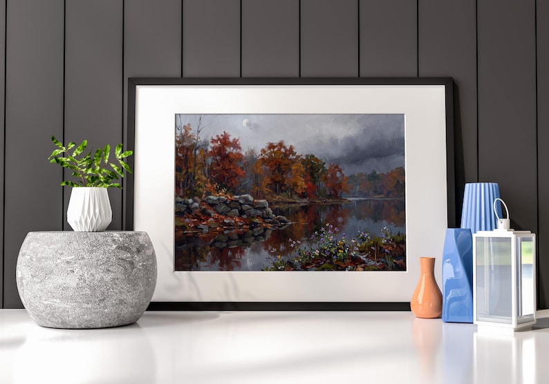 Autumn Lake Wall Art