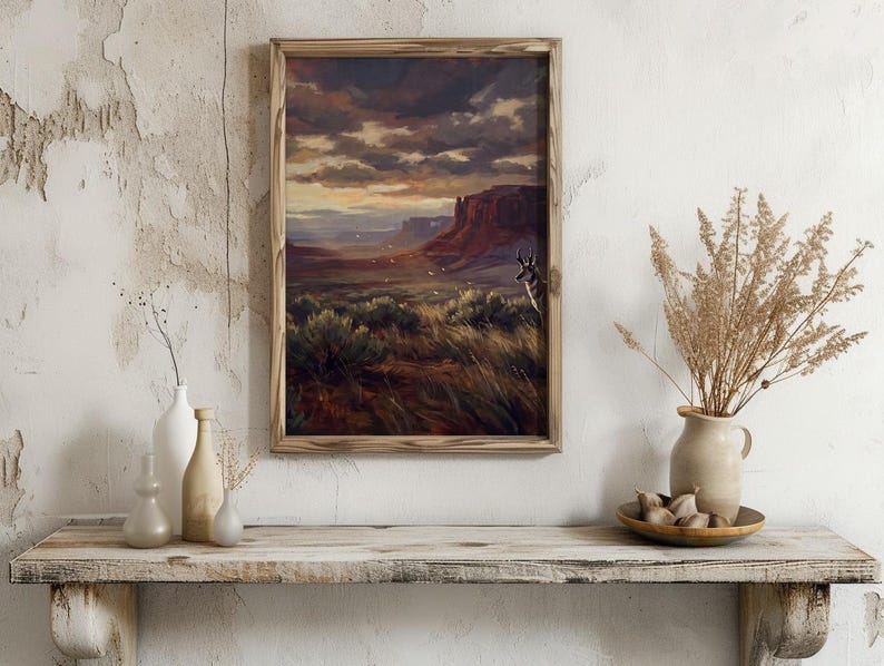 Desert Pronghorn Print