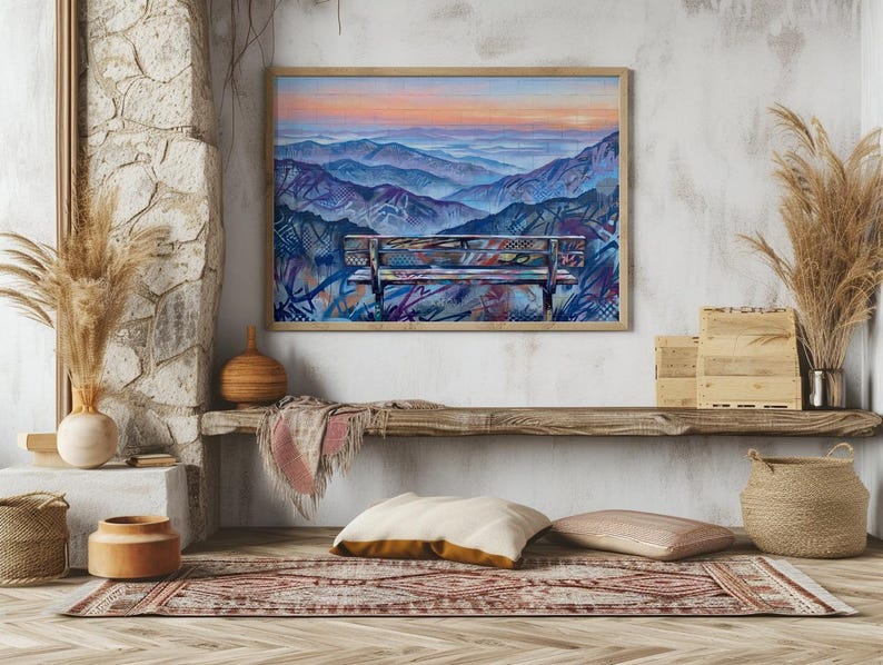 Graffiti Mountain Wall Art