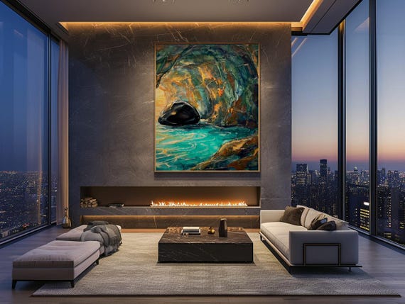 Sea Cave Wall Art Print