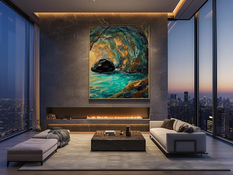 Sea Cave Wall Art Print