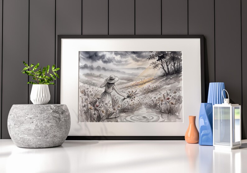 Watercolor Meadow Print