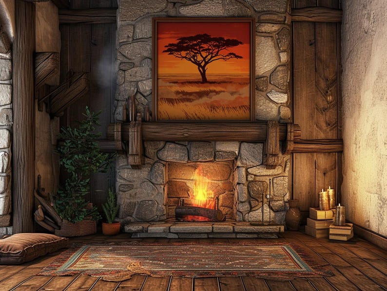 Savanna Sunset Print