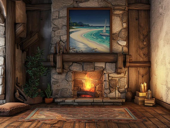 Tropical Sailboat Wall Art