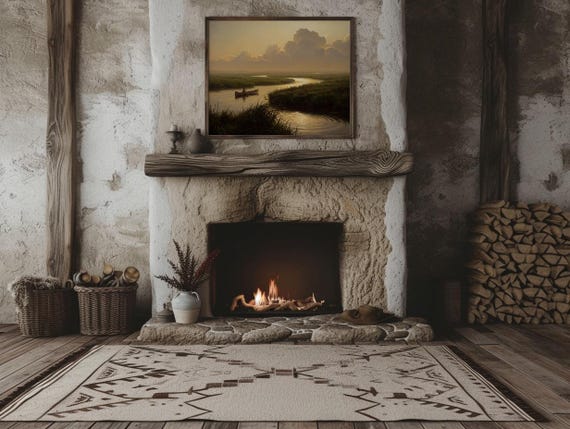 Golden River Valley Print