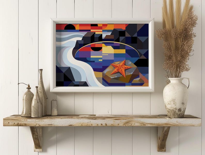 Bauhaus Coastal Wall Art