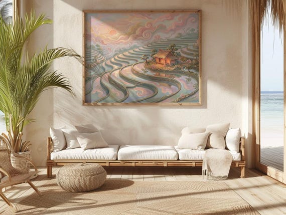Rice Terrace Wall Art