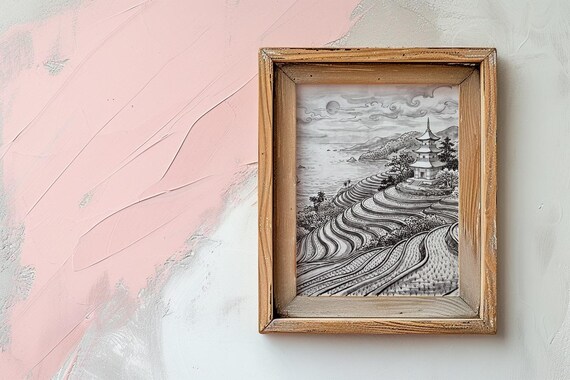 Rice Terrace Temple Print