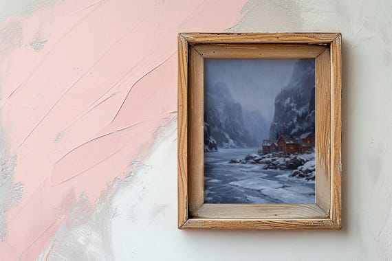Christmas Gift Winter Fjord Wall Art Printable