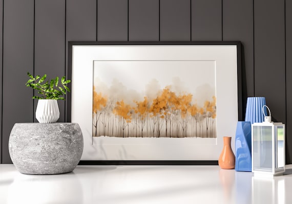 Thanksgiving Autumn's Gentle Embrace Aspen Grove Print