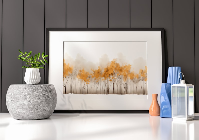 Thanksgiving Autumn's Gentle Embrace Aspen Grove Print