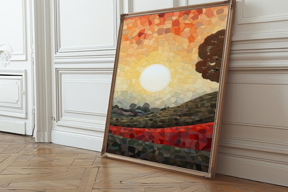 Thanksgiving Dawn’s Serenity Mosaic Printable Wall Art
