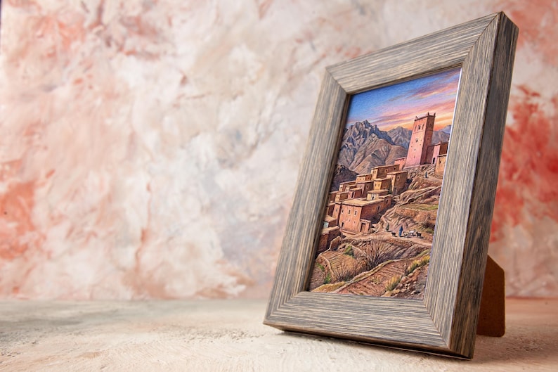 Atlas Mountains Village Print