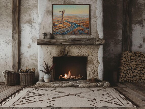 Prairie Windmill Print
