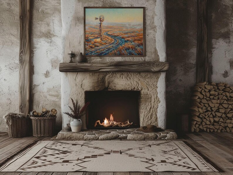 Prairie Windmill Print
